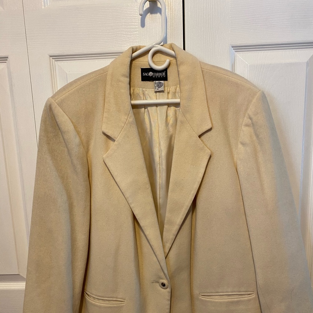 Winter White Wool Jacket